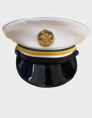 USA Military Police MP Enlisted Cap Service Dress White Hat