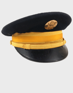Vietnam Era U.S. Army Quartermaster Corps Officer Service Visor Cap